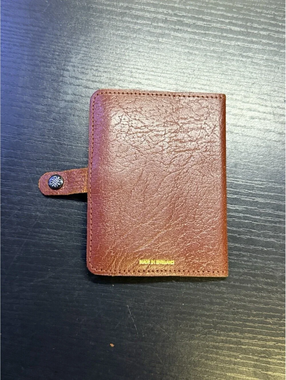 Vintage Brown Leather Driving Licence Insurance Wallet 1909 Rolls-Royce England